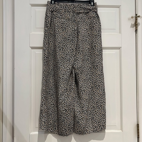 Jcrew 100% Silk Leopard Pants, Wide-leg - Picture 4 of 11